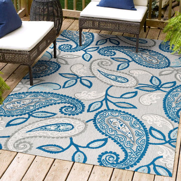 Julien Paisley High-low Indoor/outdoor Area Rug